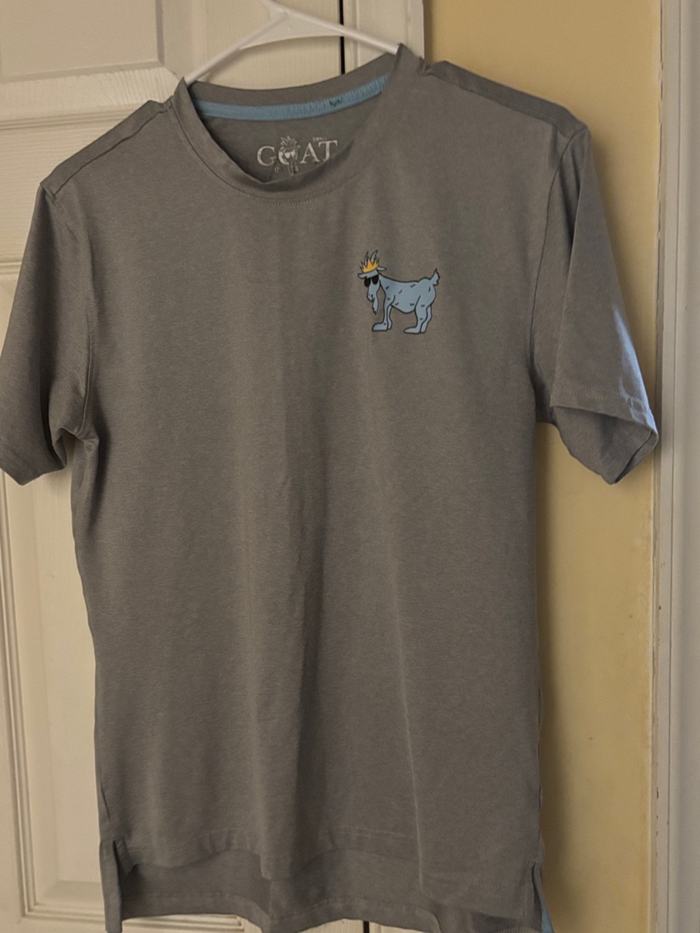 GOAT USA Men’s Athletic T‑Shirt in Light Gray